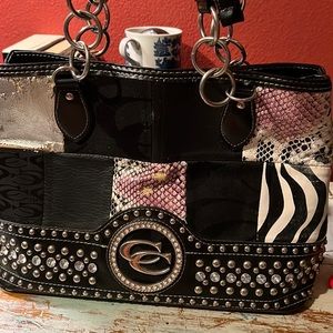 y2k purse with rhinestones